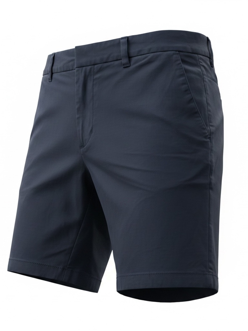 Tommy Hilfiger Cotton Navy Flat-Front Performance Shorts